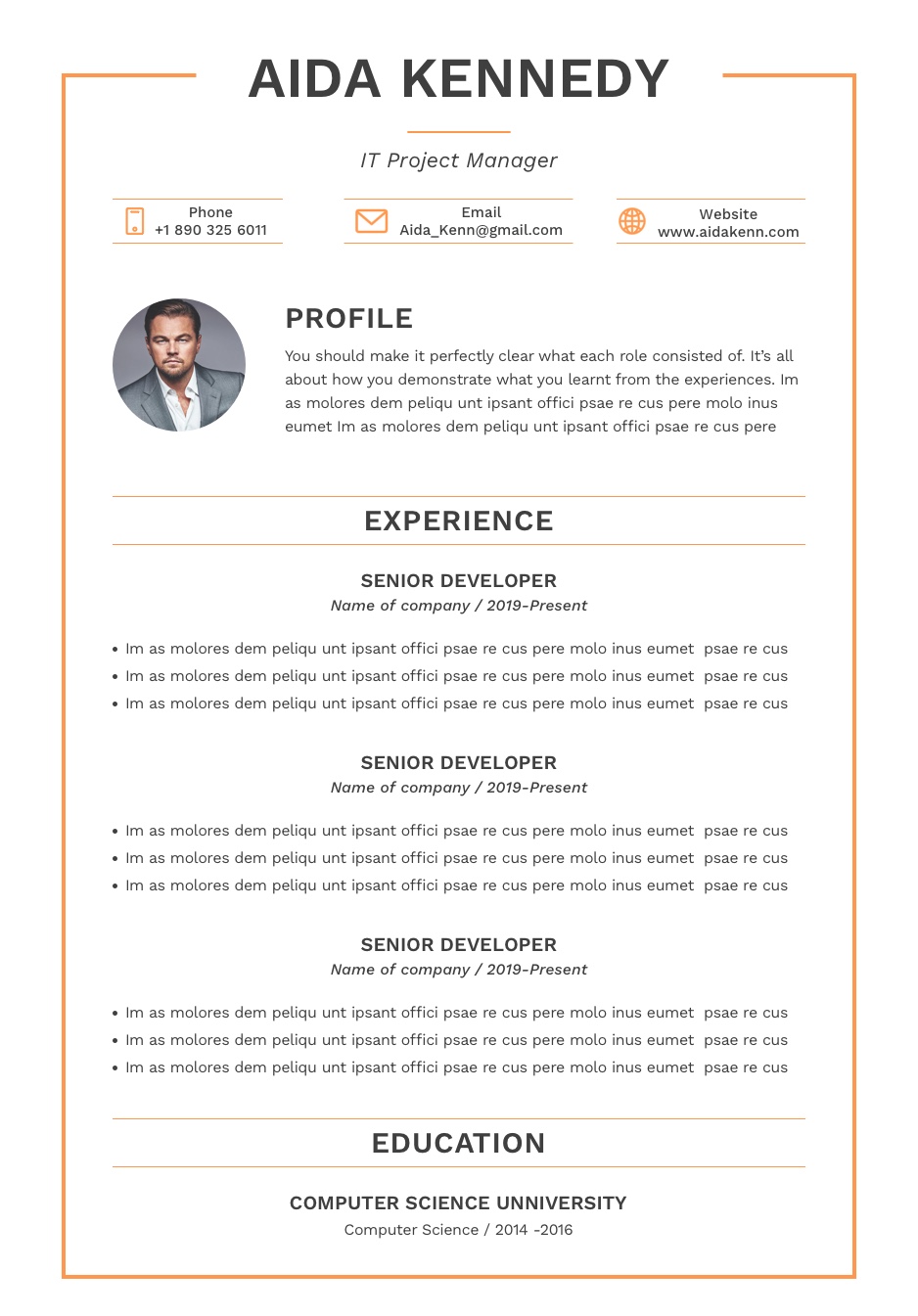 CV Templates - CV Simply